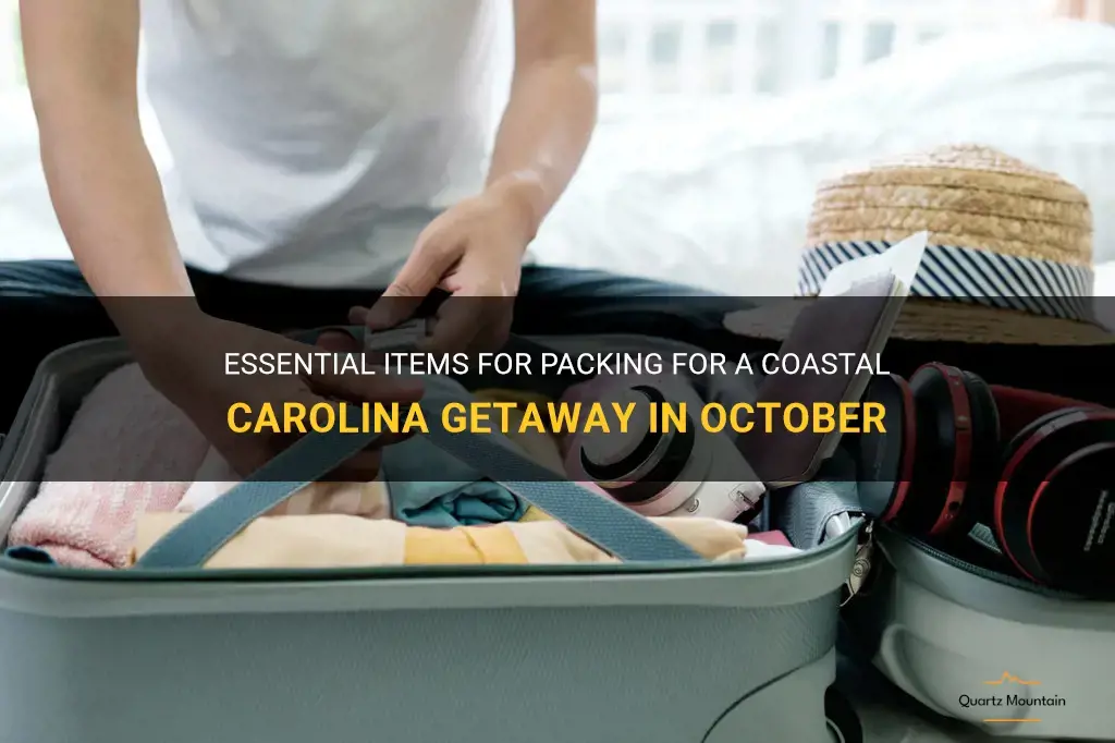 what to pack for coastal carolina in October