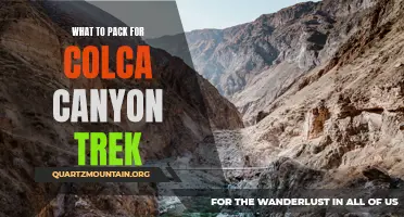 Essential Items to Pack for a Colca Canyon Trek