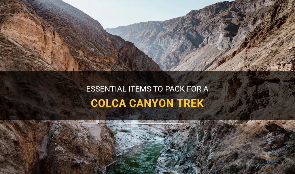 what to pack for colca canyon trek