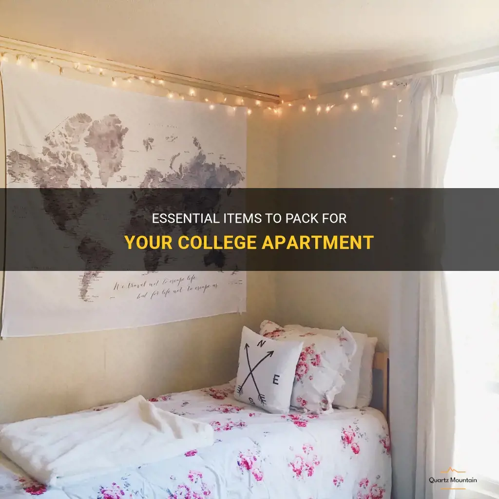 what to pack for college apartment