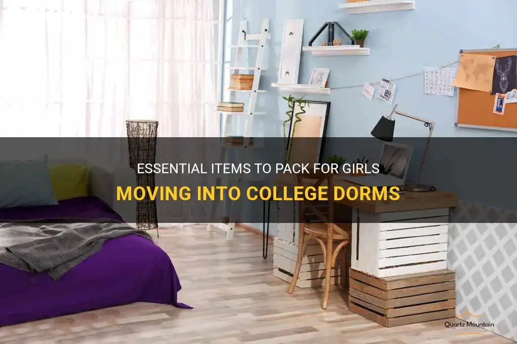 what to pack for college dorm girls