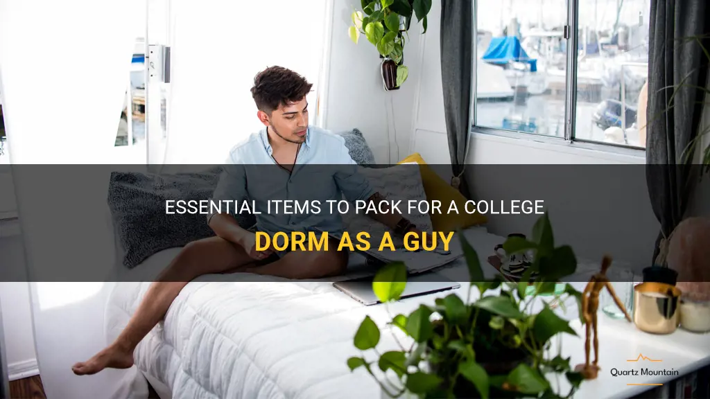 what to pack for college dorm guys