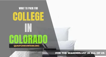 Essential Items to Pack for College Life in Colorado