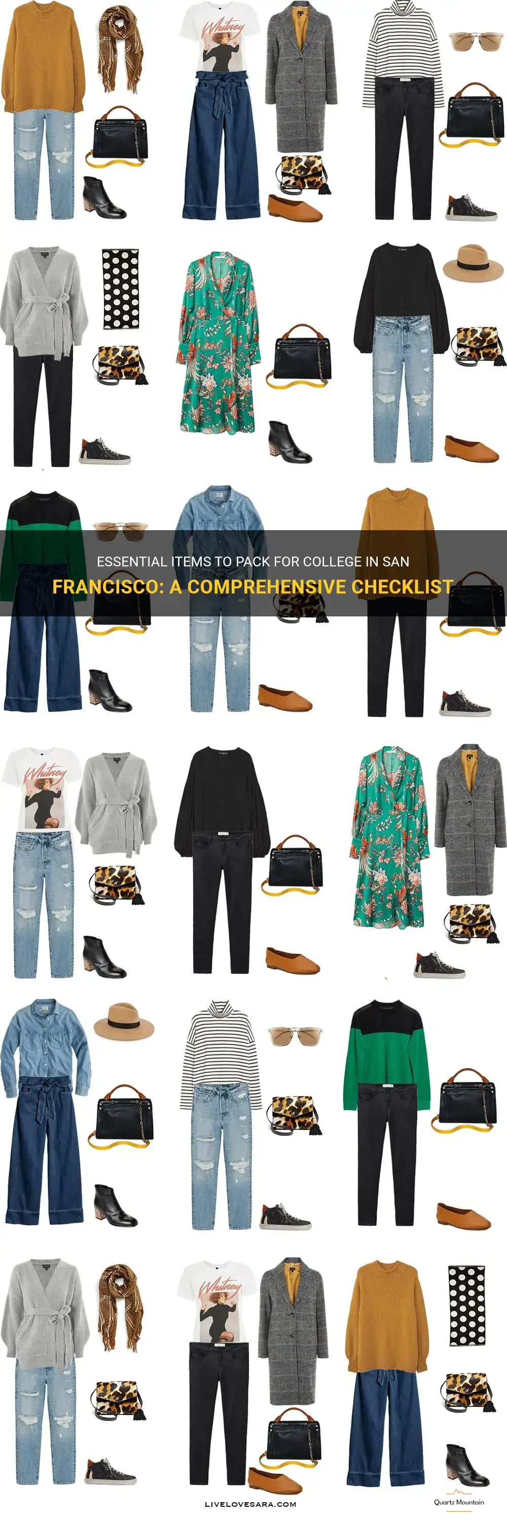 what to pack for college in san francisco