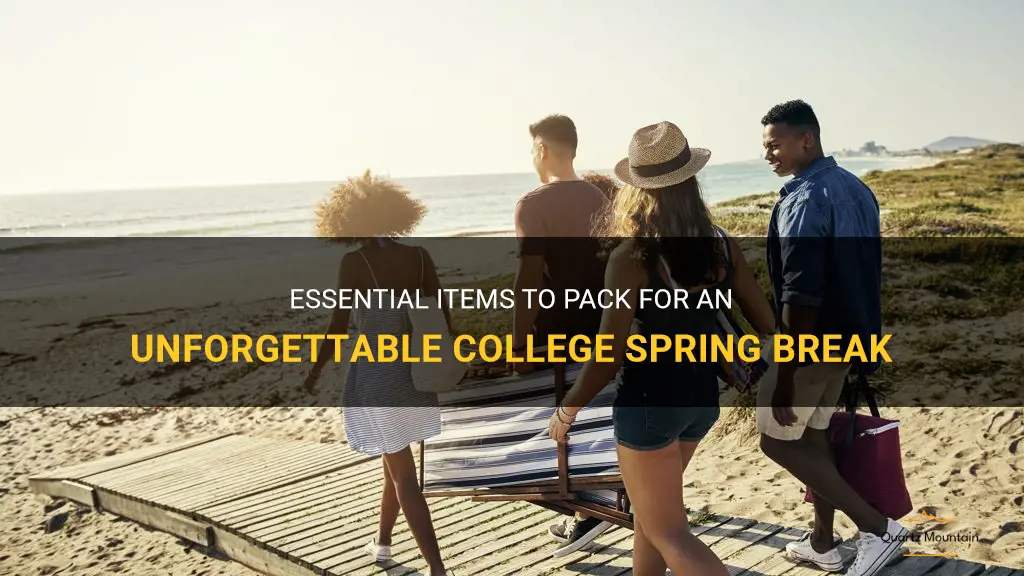 what to pack for college spring break