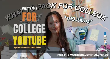 Essential Items to Pack for College as Recommended by YouTube Vloggers