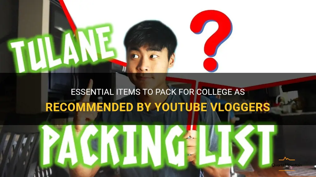 what to pack for college youtube