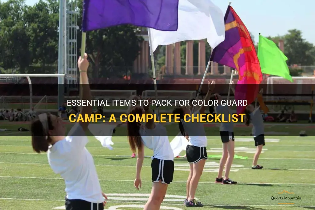 what to pack for color guard camp