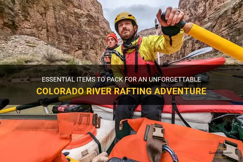what to pack for colorado river rafting