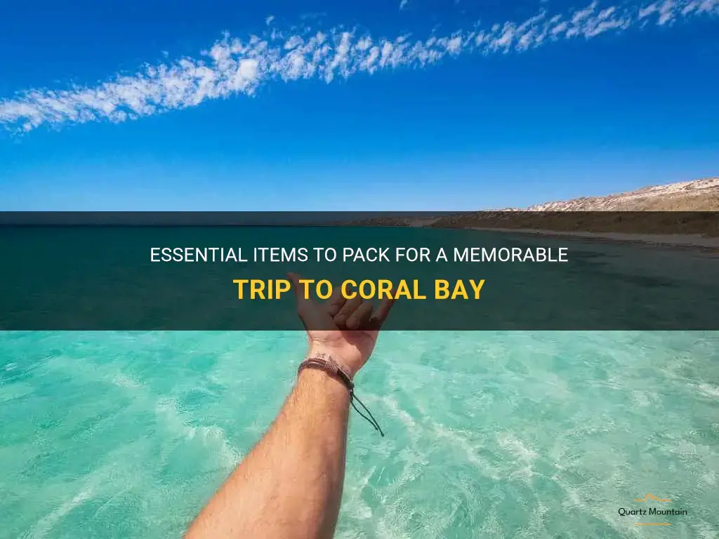 what to pack for coral bay