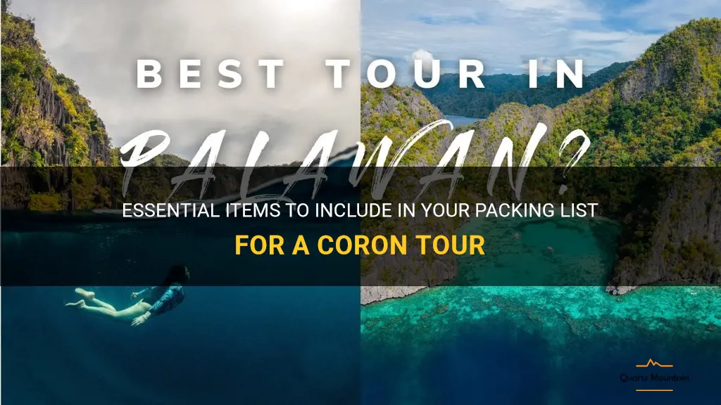 what to pack for coron tour