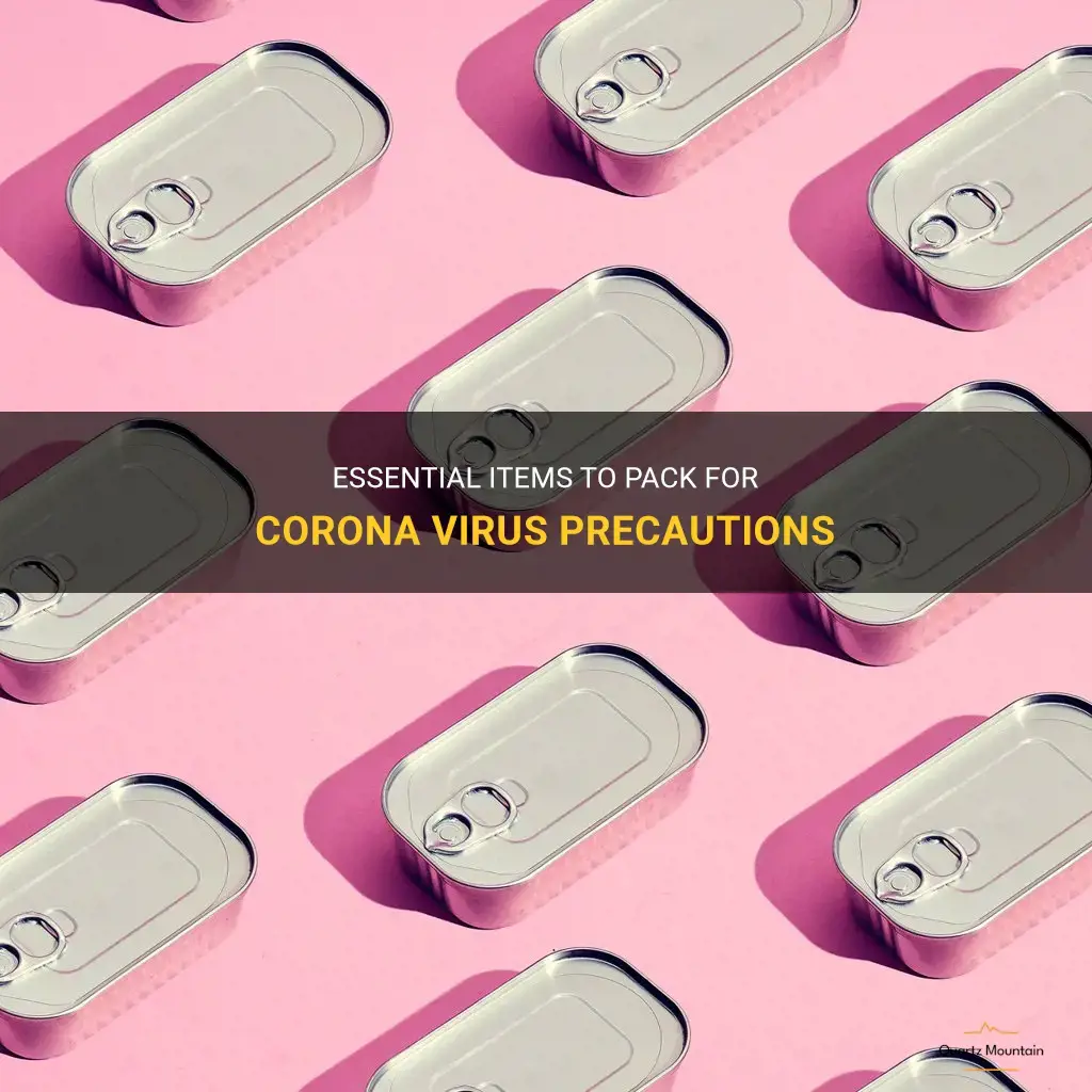 what to pack for corona virus