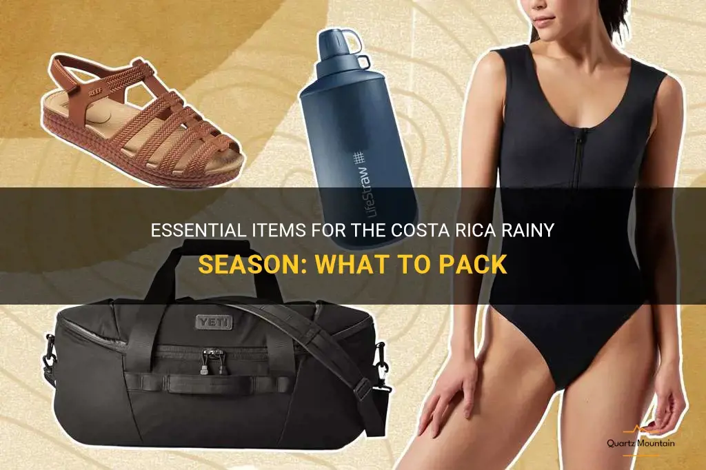 what to pack for costa rica rainy season