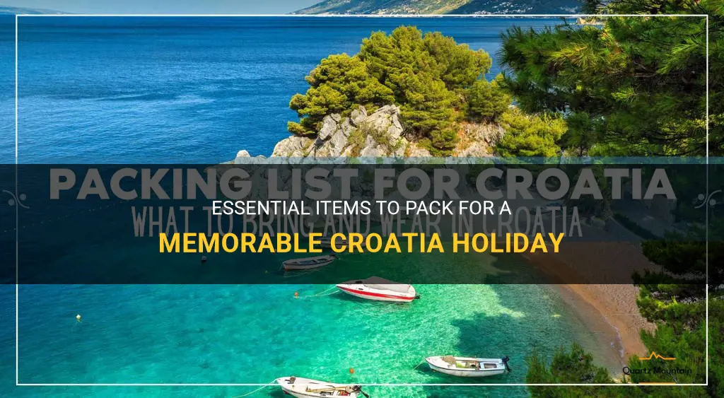 what to pack for croatia holiday