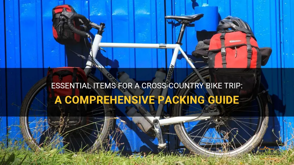 what to pack for cross country bike trip