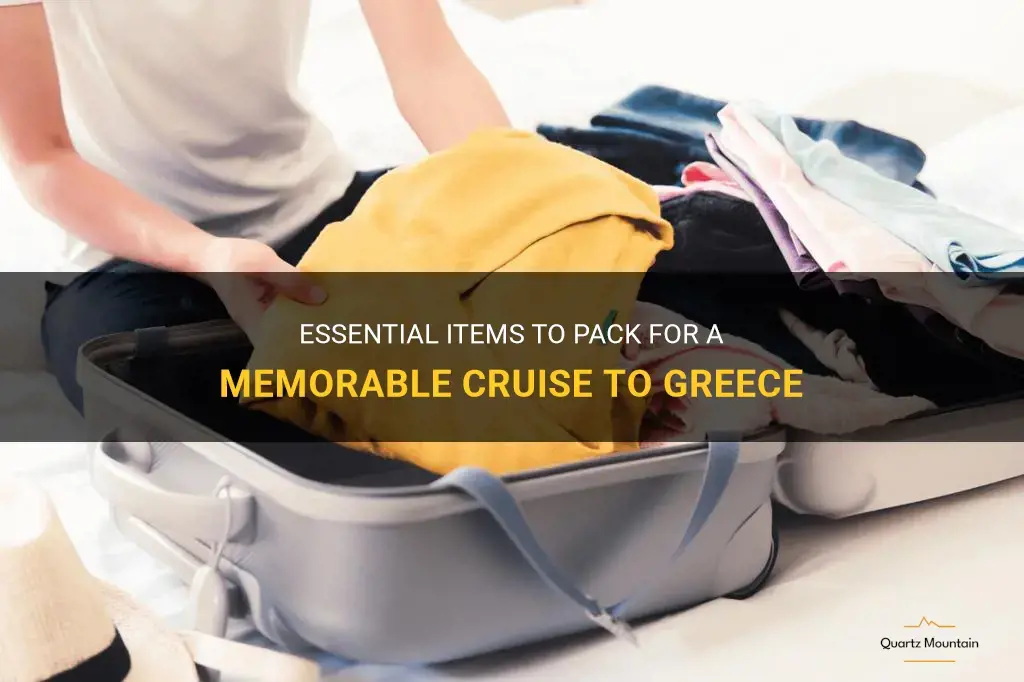 what to pack for cruise to greece