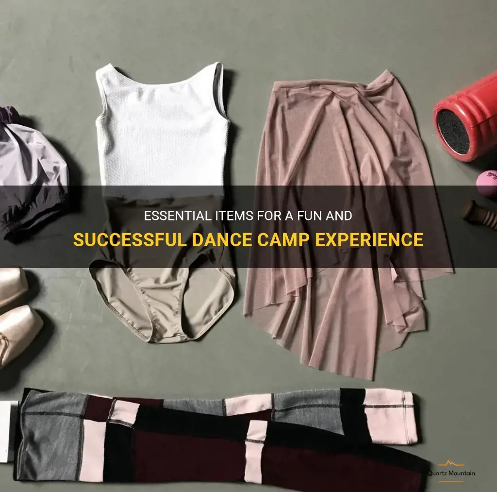 what to pack for dance camp