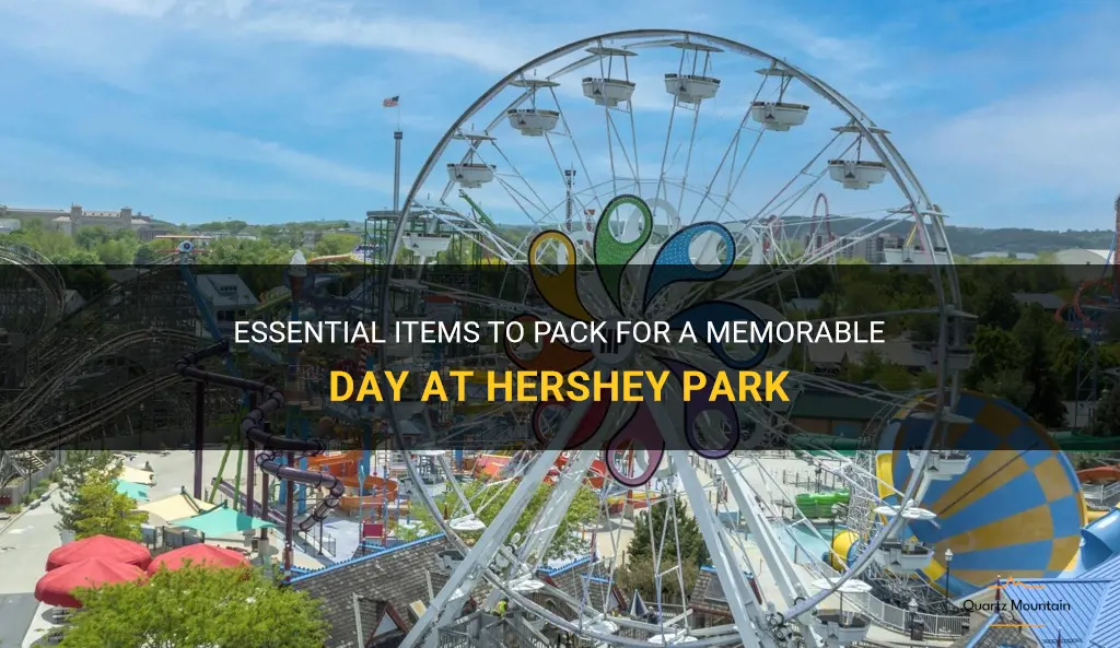 what to pack for day at hershey park