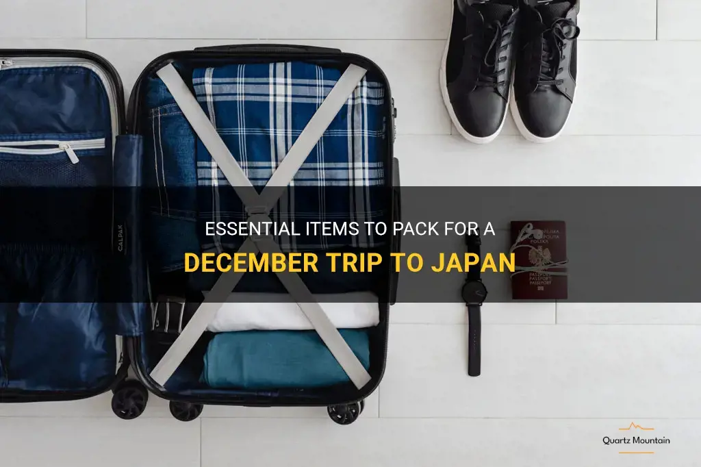 what to pack for december in japan