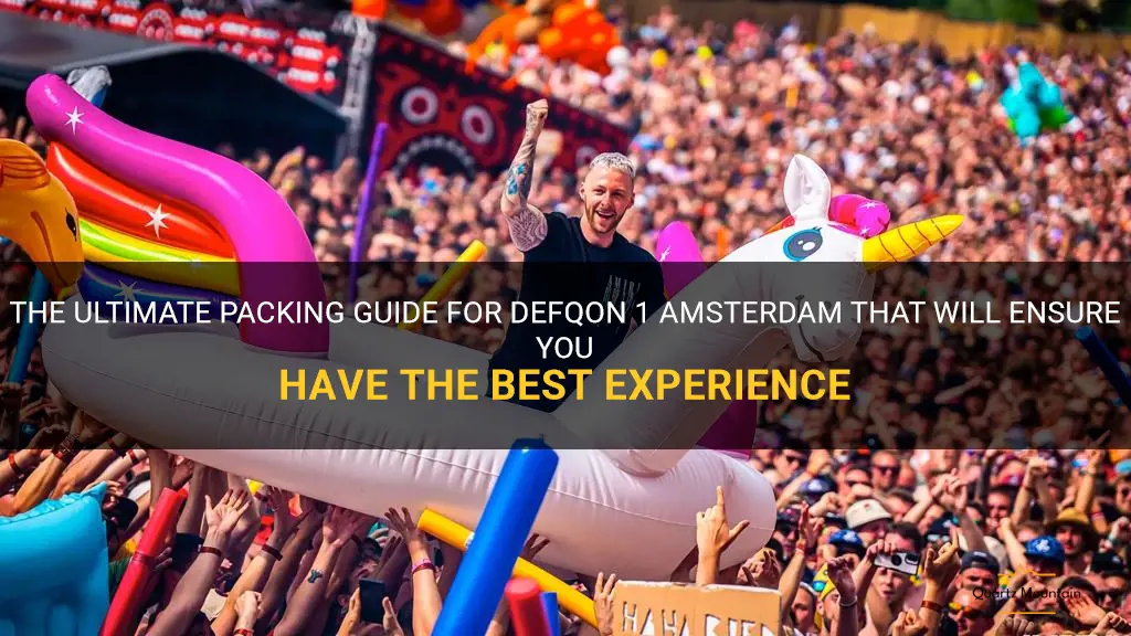what to pack for defqon 1 amsterdam