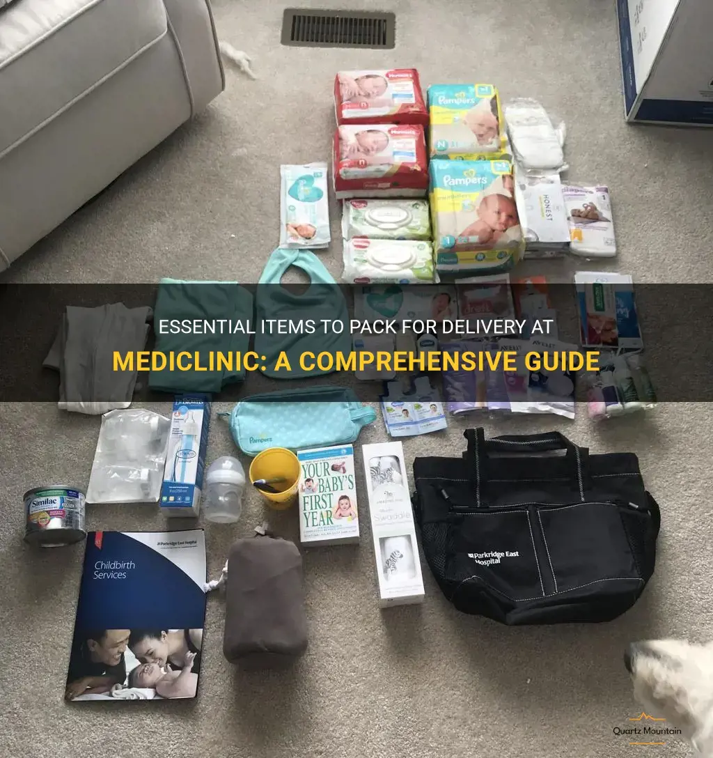 what to pack for delivery at mediclinic
