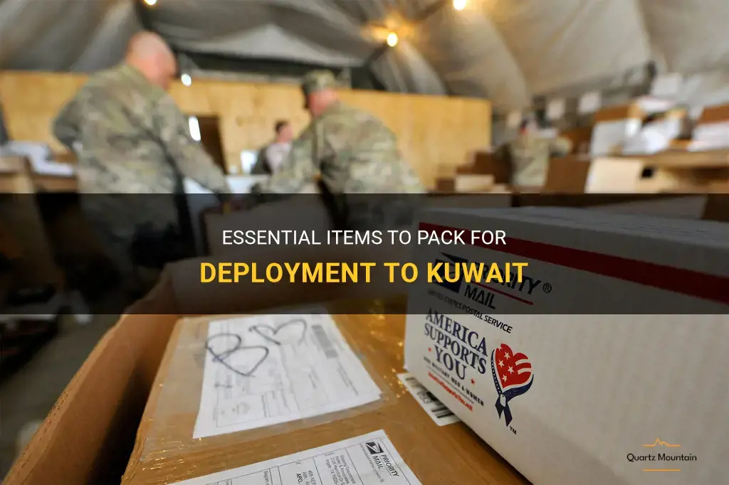 what to pack for deployment to kuwait