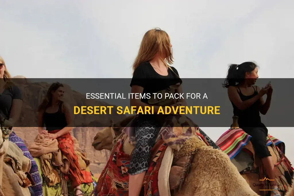 what to pack for desert safari