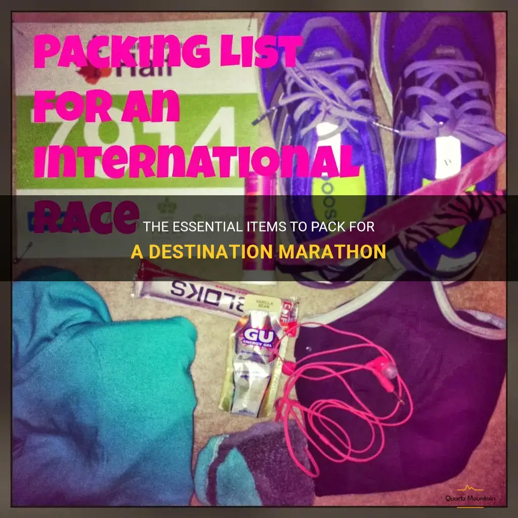 what to pack for destination marathon