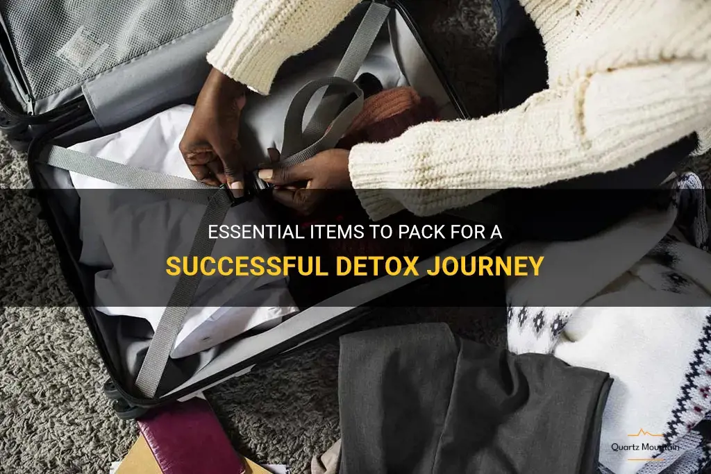 what to pack for detox
