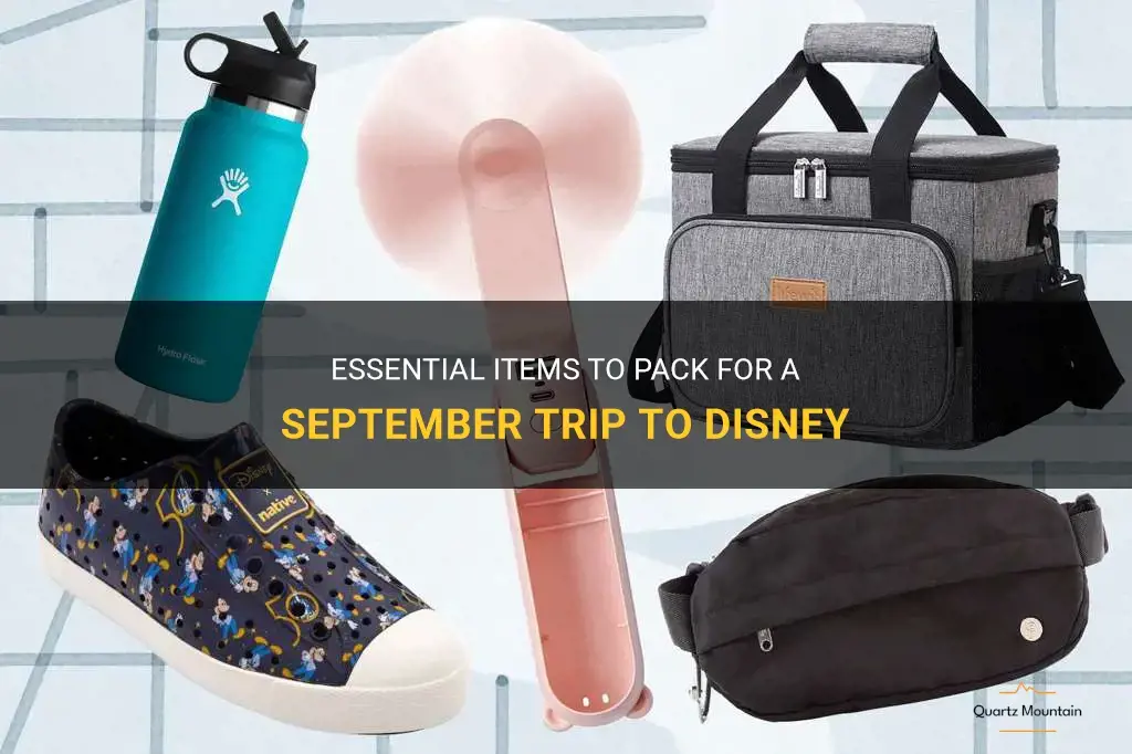 what to pack for disney in September