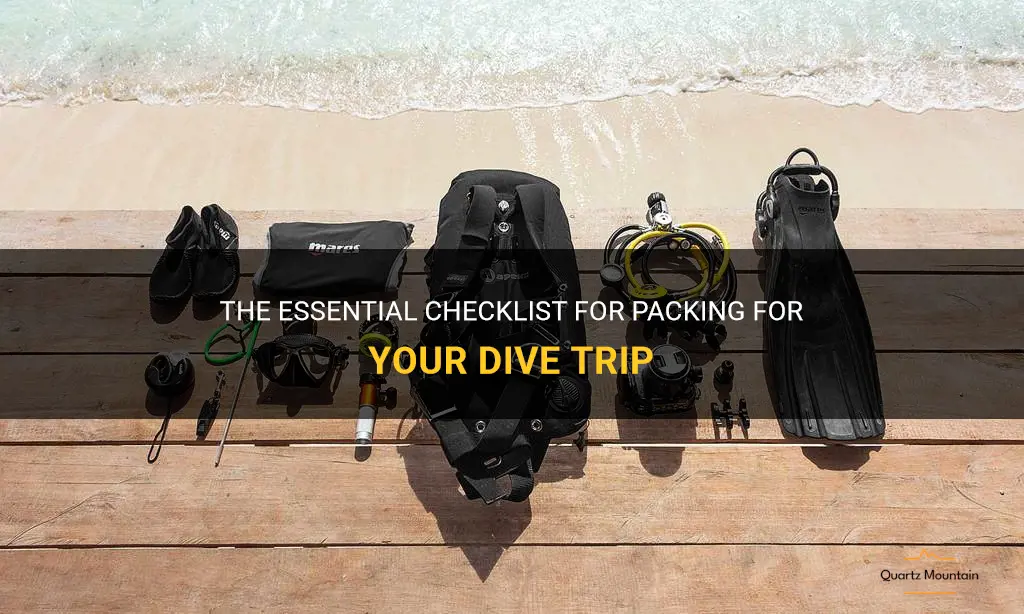 dive trip packing list