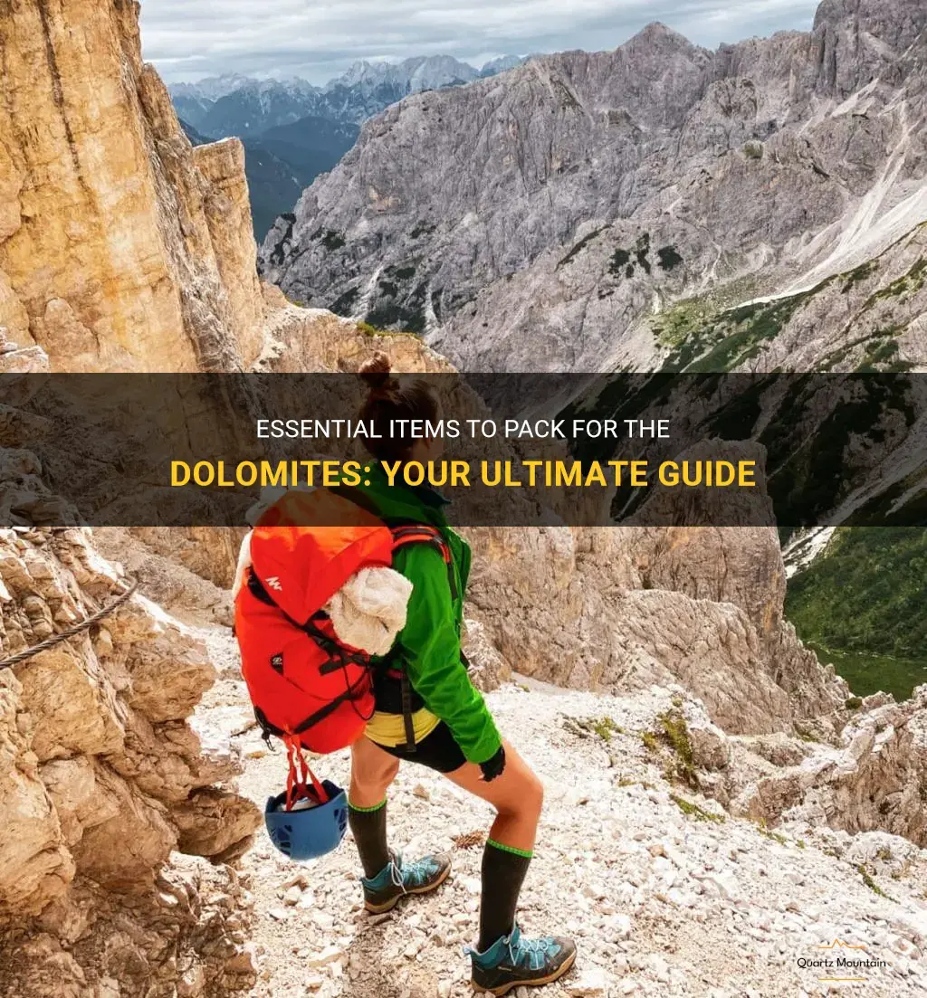 what to pack for dolomites