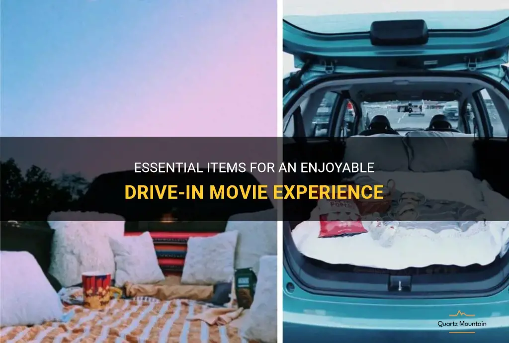 what to pack for drive in movies