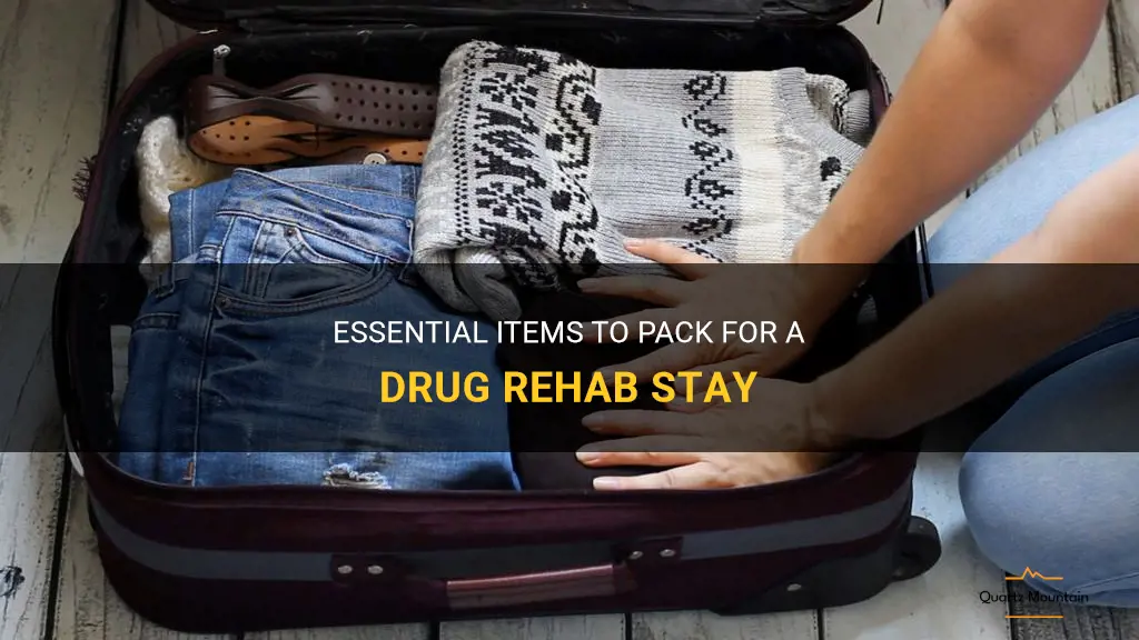 what to pack for drug rehab stay