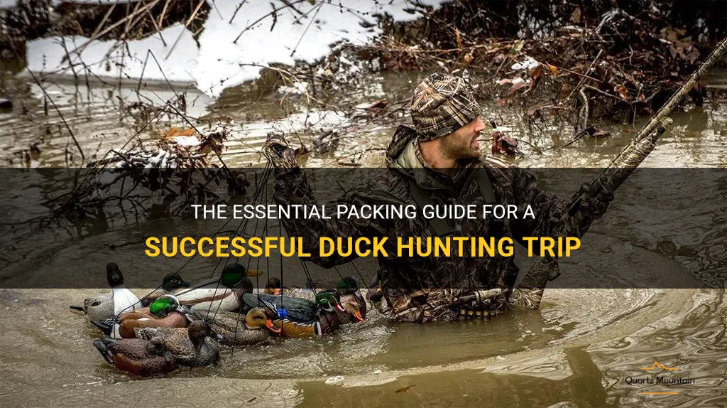 what to pack for duck hunting