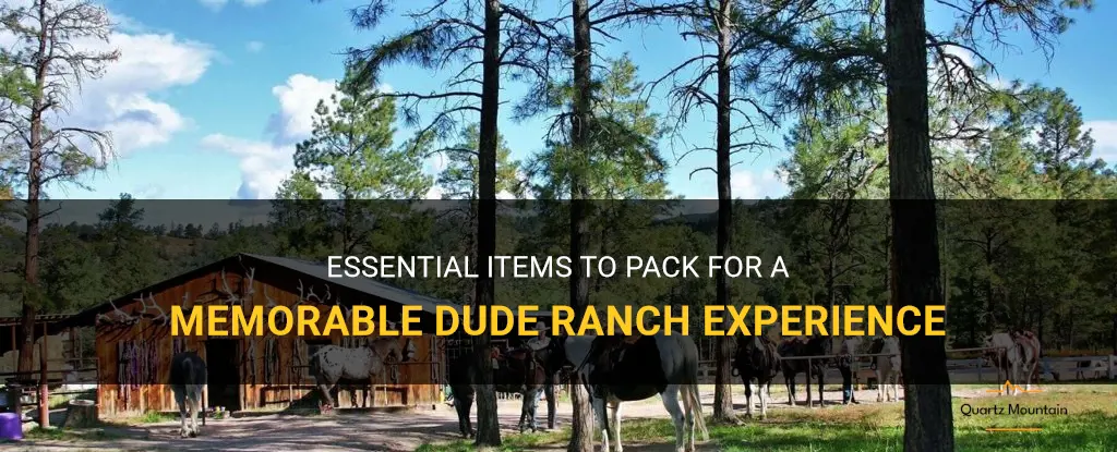 what to pack for dude ranch
