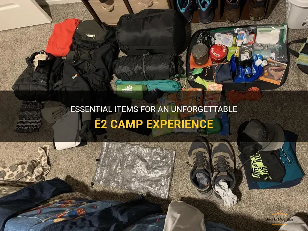 what to pack for e2 camp