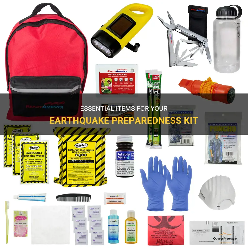 what to pack for earthquake