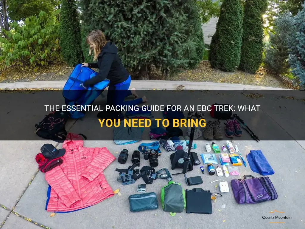 what to pack for ebc trek