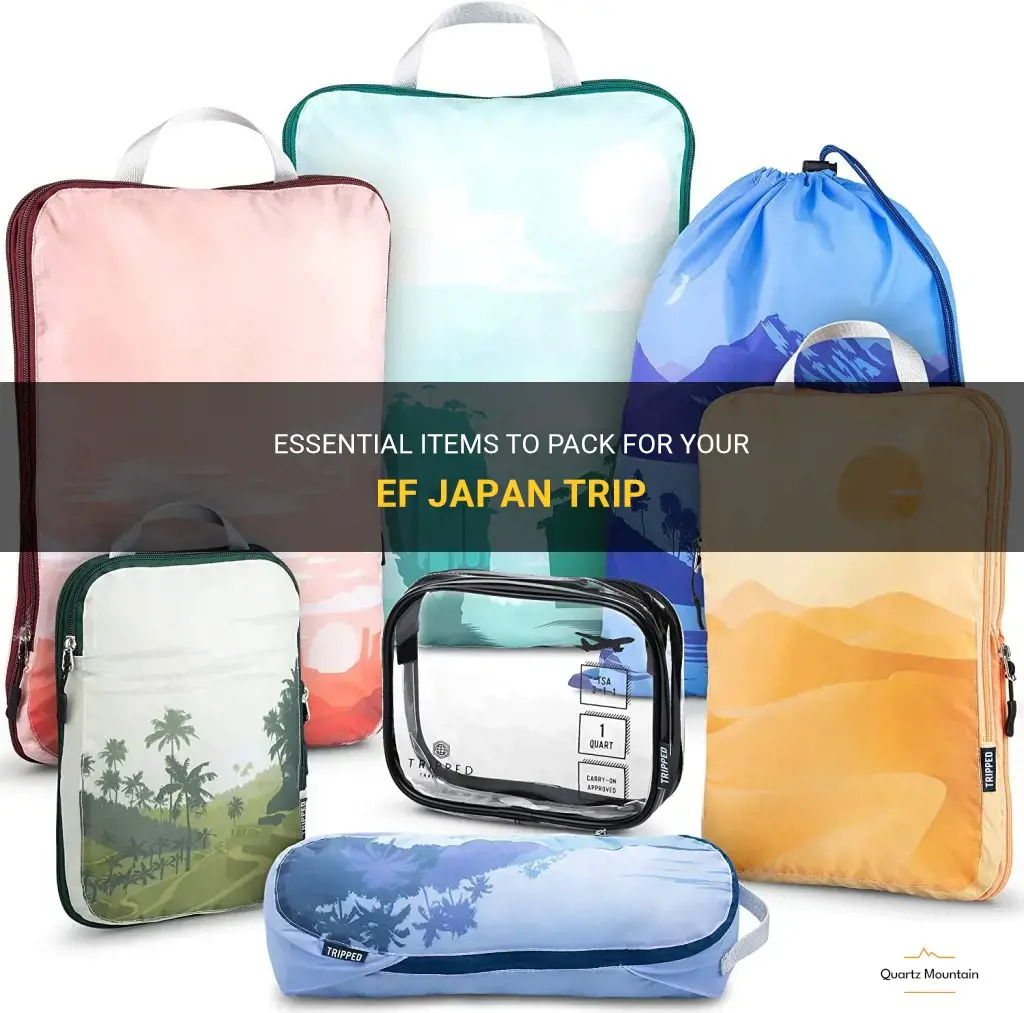what to pack for ef japan trip