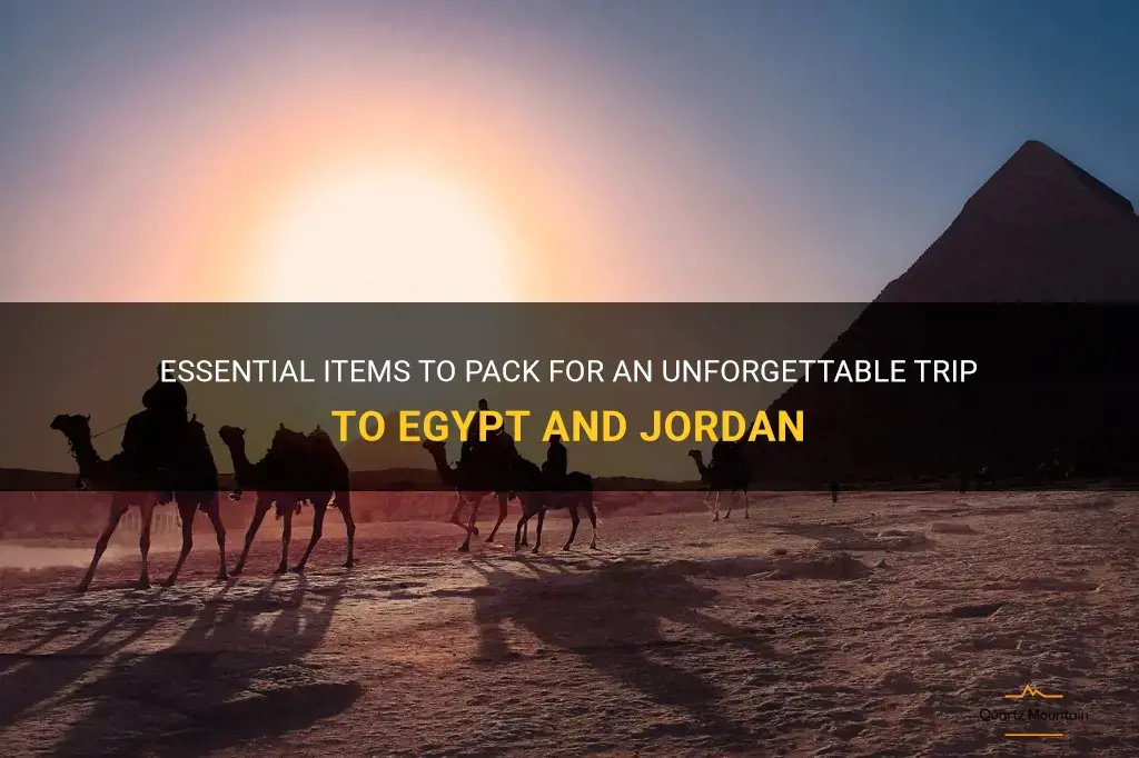 what to pack for egypt and jordan