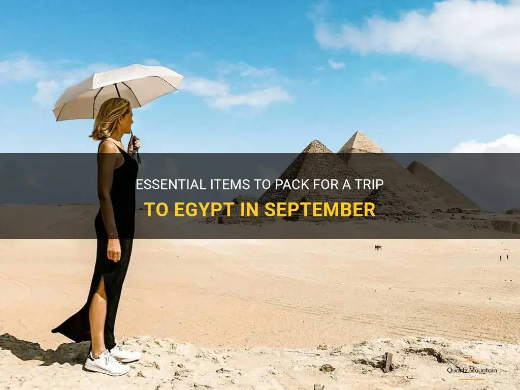 what to pack for egypt in September