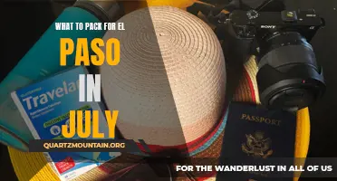 Essential Items to Pack for a July Trip to El Paso
