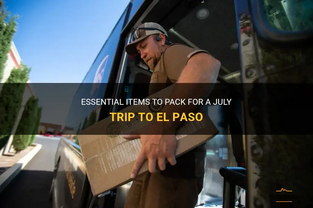 what to pack for el paso in july