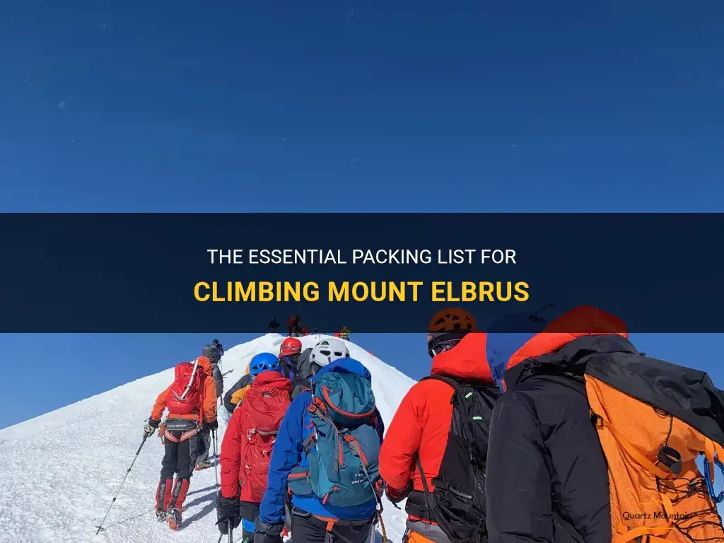 what to pack for elbrus