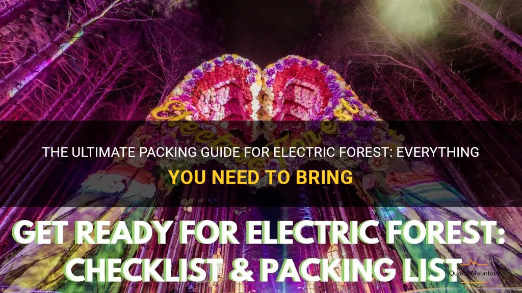 what to pack for electric forest