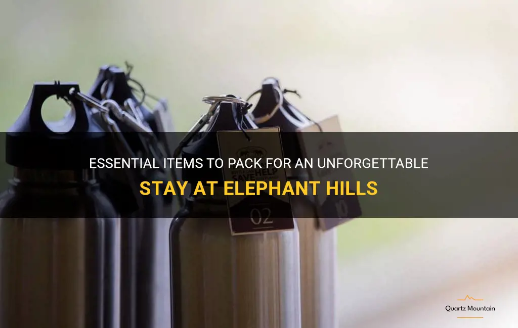 what to pack for elephant hills