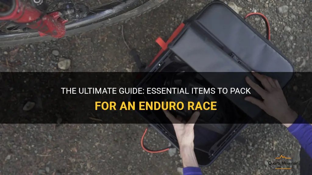 what to pack for enduro race