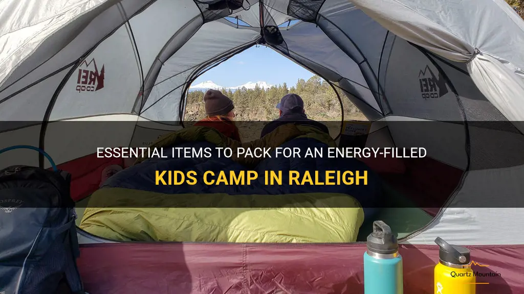 what to pack for energy kids camp raleigh