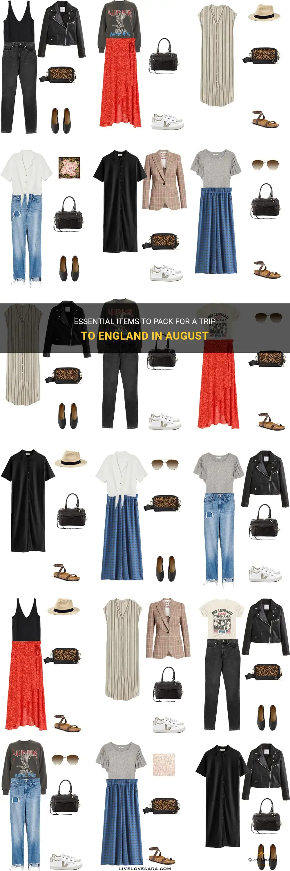 what to pack for england in august